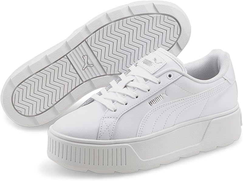 Damen Karmen L Sneakers, Puma White-Puma White-Puma Silver, 38 EU
