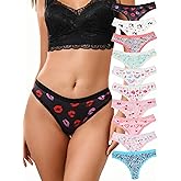 Morvia Seamless No Show Women Thongs Low Rise Underwear Tangas Panties Pack of 5/10