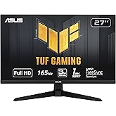 ASUS TUF Gaming 27" 1080P Monitor - Full HD, 165Hz (Supports 144Hz), 1ms, Extreme Low Motion Blur, FreeSync Premium, Shadow B