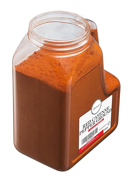 SWEELER BULK RED GROUND CAYENNE PEPPER 5LB – EXTREME HIGH HEAT IN LARGE JUG FOR KITCHEN OR WILDLIFE DETERRENT