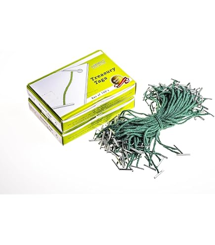 Attaches Treasury Tags Q Connect - Lot De 100, 127mm, Cordon Coton, étiquettes Plastique