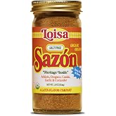 Loisa SALT-FREE Saz&oacute;n Seasoning, USDA Organic, Non-GMO, No-MSG, No Preservatives, No Artificial Coloring, No Artificial Flavors, Pure Latin Flavor, 1.8 oz, Pack of 1