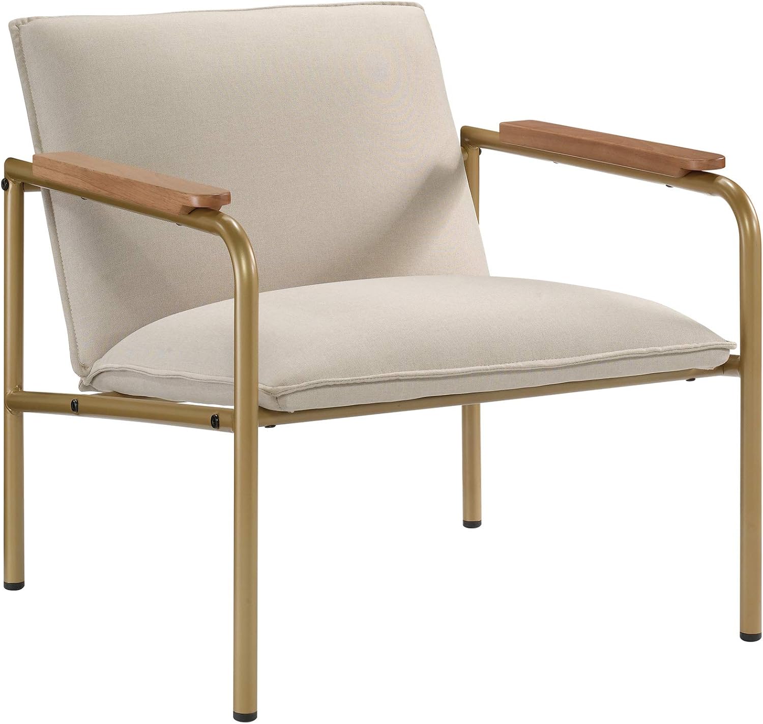 Sauder Coral Cape Lounge Chair, L: 26.77" x W: 28.35" x H: 26.77", Ivory Finish: Furniture & Decor