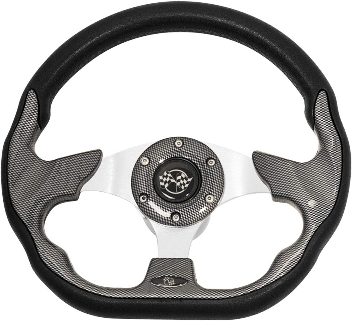 Buggies Unlimited Carbon Fiber Racer Golf Cart Steering Wheel Only