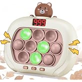 Narotood Quick Push Pop Game - Light Up Bubble Fidget Toy for Kids &amp; Adults, Handheld Puzzle Game Sensory Toys, Great Gift for Christmas, Easter &amp; Birthdays for Boys and Girls Ages 3-12 (Bear)
