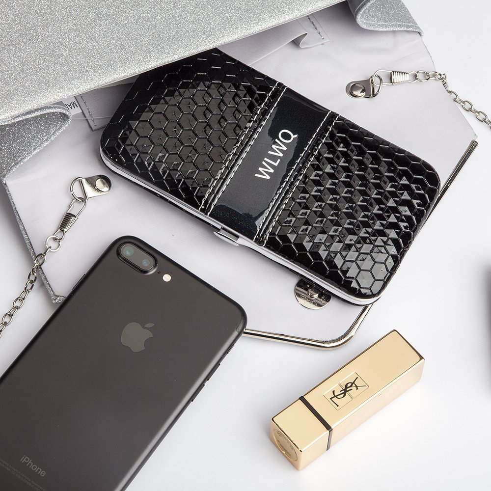 Manicure Pedicure Set, WLWQ 18 in 1 Stainless Steel Pedicure Kit Professional Nail Clippers Grooming Tools with Portable Leather Travel Case (Black)