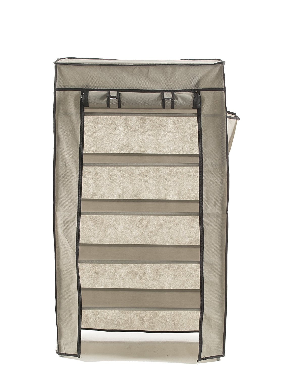 plastic cover for shoe rack on Justforyou By The Jungle Store Fabric 6 Tier Shoe Rack Steel And Durable Plastic W Dust Cover Buy Online In Bermuda At Bermuda Desertcart Com Productid 37873416