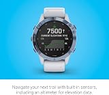 Garmin fenix 6 Pro Solar GPS Watch Multisport Training Music Pay Mineral Blue view 3