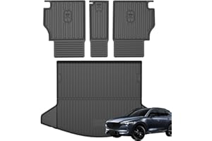 Cargo Mat & Backrest Mat Compatible with 2017-2025 CX-5 Rear Trunk Mat Seat Cover Protector All Weather 2017-2025 CX5 Accesso