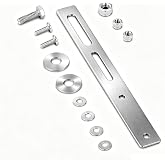 Zookpr Tow-Pro Brake Bracket Kit,Steel Mount Fits Redarc Elite/Classic,1Set | OEM #ebmk-001 design, precision-cut 22mm knob opening, powder-coated anti-corrosion, self-tapping screws, RV/SUV under-dash