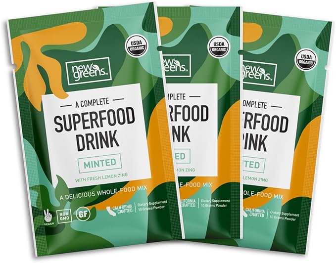 Healthy Green Drinks To Buy Amazon.com: New Greens Organic Green Juice Superfood Powder Travel