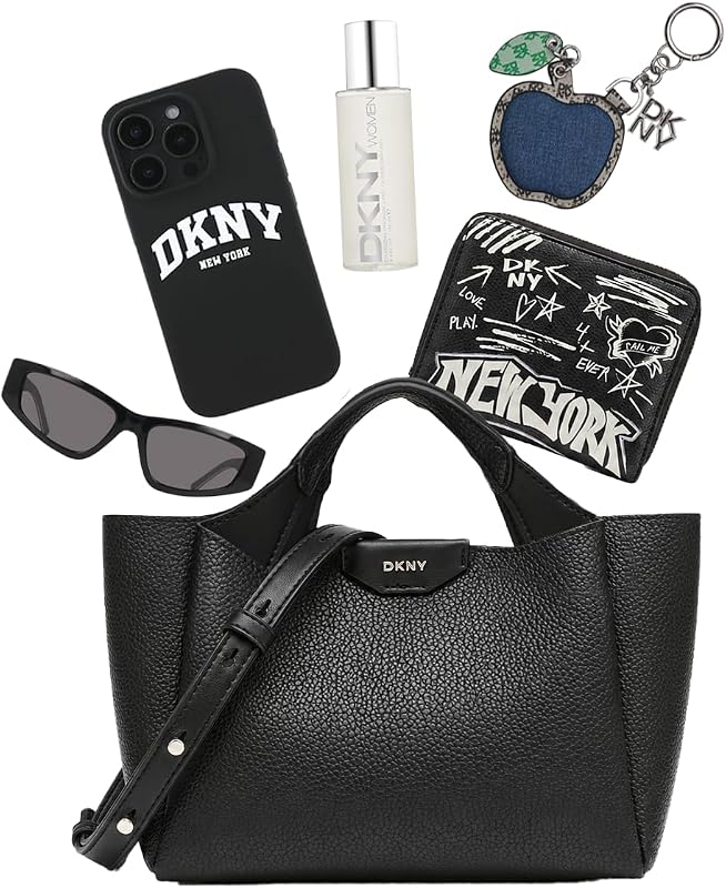 Mini Handtasche Damen Schwarz mit verstellbarem Schulterriemen — Foto 4 von 8