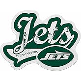 Rico Industries NFL Football New York Jets Distressed Shape Cut Pennant - Home and Living Room Décor - Soft Felt EZ to Hang
