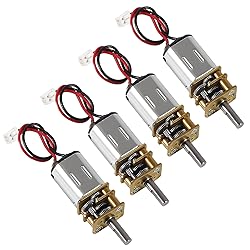 XIITIA 4pcs DC 3V-6V Mini N20 Gear Motor Slow Speed