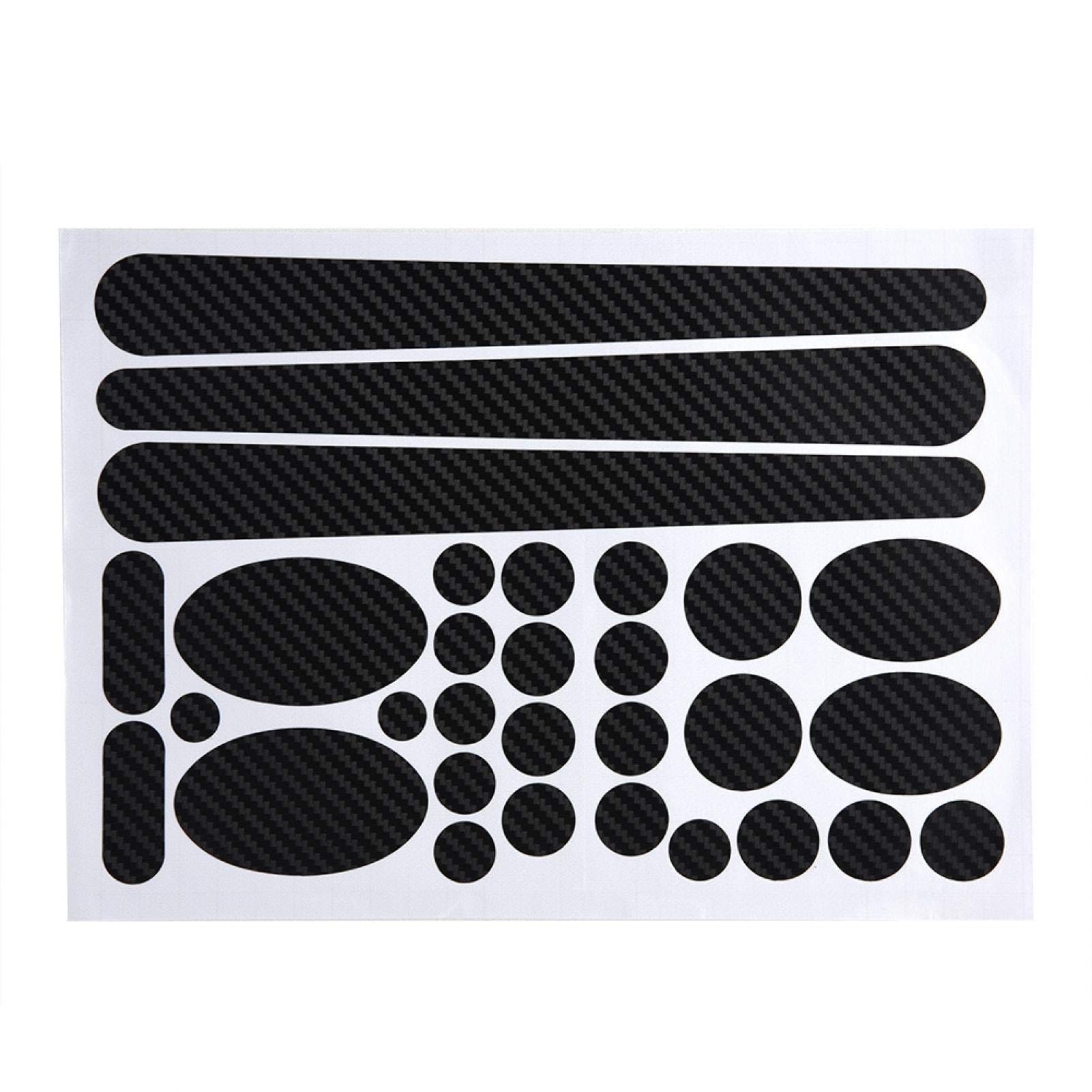 Bike Frame Sticker Frame and Chainstay Chain Protector Guard Pad for Suitable for Decal Decoration (3D Texture)