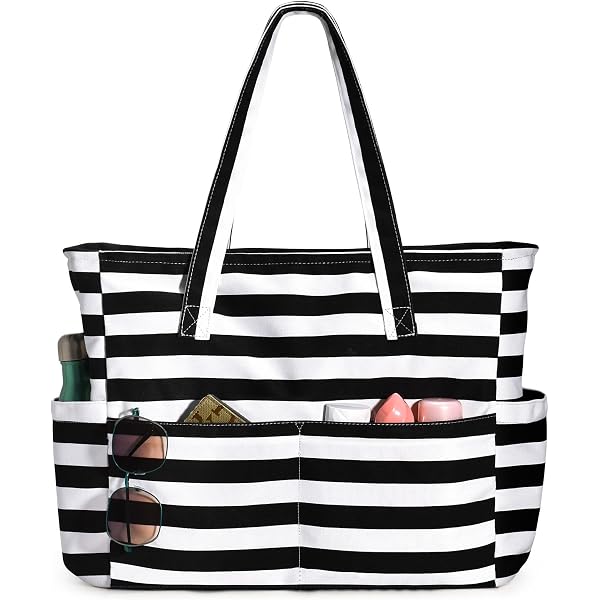 Large Pink Camo Beach Bag For Women - Sandproof, Water-Resistant Tote With Zipper, Great For Travel, Work, Or Pool Days