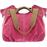 Women Ladies Bags Vintage Hobo Canvas Daily Purse Shoulder Tote Shopper Handbag | Vintage, Canvas, Daily