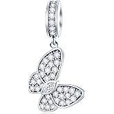 GEMDAZZ Animal Theme Charms in 925 Sterling Silver, Cute 3D Polar Bear, Frog, Cicada, Ladybug, Bee, Dragonfly Beads fit European Women Bracelet, Gift for Birthday/Christmas/Friends/Mom/Lover