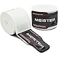 Meister Adult 180" Semi-Elastic Hand Wraps for MMA & Boxing (Pair)
