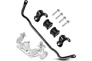 LOBIUTIYA 55398938AC Front Sway Bar Kit, Front Suspension Stabilizer Bar with Bushing Kit Fits for 2009-2010 Dodge Ram 1500, 2011-2018 Ram 1500, 2019-2022 Ram Classic 1500 4WD, #55398938AB Sway Bar