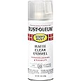 Rust-Oleum 285093 Stops Rust Spray Paint, 12 Oz, Matte Clear