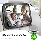 Vinabo Baby Car Mirror Unbreakable 360° Adjustable Rear View Safety view 4