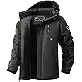 MAOYSSEN Men's Ski Jacket Warm Winter Snow Coat Waterproof Mountain Windbreaker Snowboarding Jacket Hooded for Hiking Traval