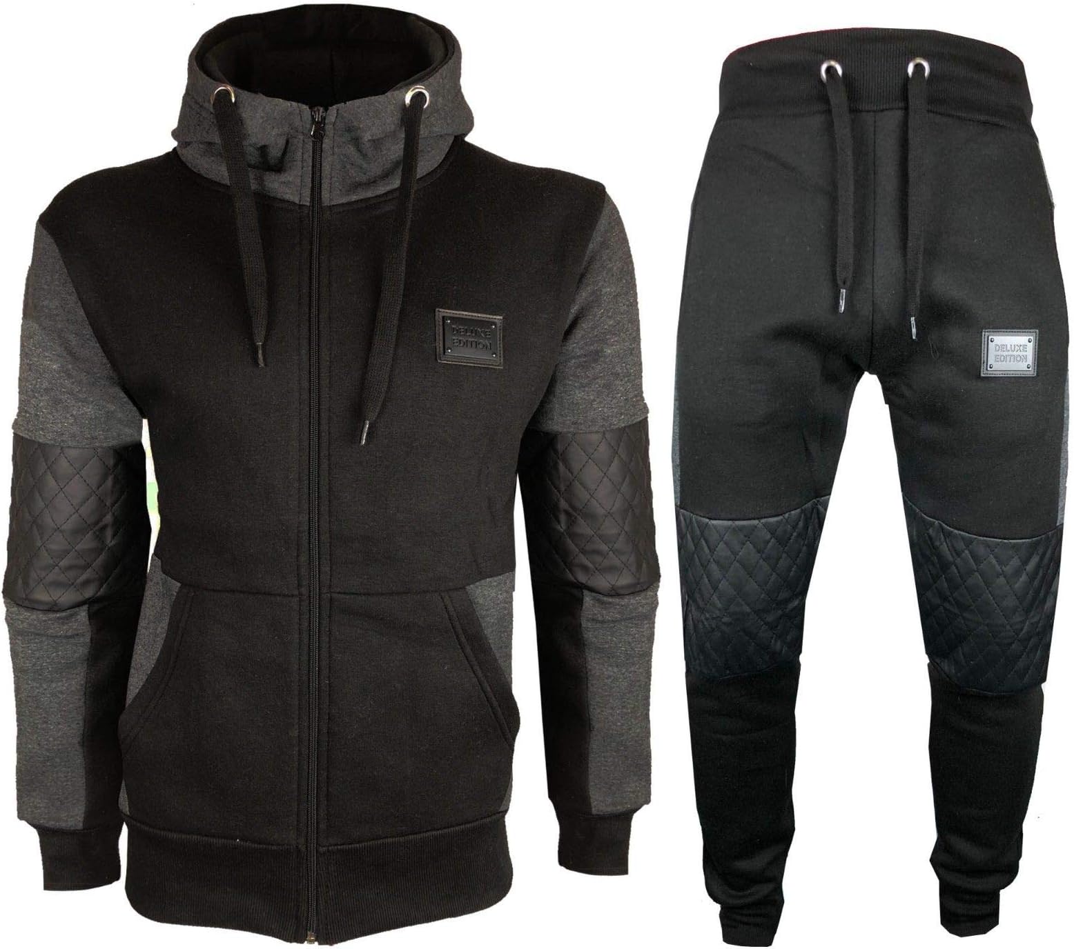 Premier Mens Tracksuit Set Fleece Hoodie Top Bottoms Jogging Joggers Regular