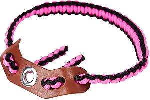 Elm Ray Archery Bow Wrist Sling 550 Paracord,Durable 100% Full Grain Leather with Strong Metal Grommet,Comfortable and Light,Fit Compound Bow Stabilizer & Recurve