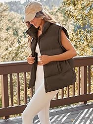 AUTOMET Womens Puffer Vests Fall Fashion Jackets