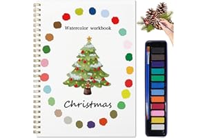 Watercolor Workbooks Coloring Book (Christmas)