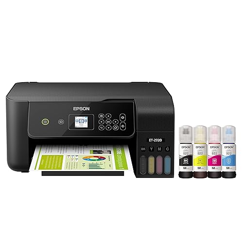 Epson Ecotank Et 2720 Wireless Color All In One Supertank Printer With Scanner And Copier Black Buy Online In Morocco At Desertcart Ma Productid 134317178