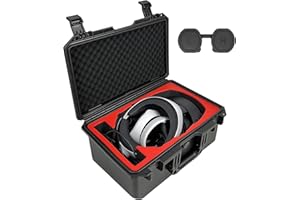 FPVtosky Hard Case for PlayStation VR2, PS5 VR2 Hard Shell Carrying Case with Lens Cover, Waterproof Travel Protective Box Storage Bag, Top EVA Foam Insert, Fully Protect PSVR 2 Headset & Accessories
