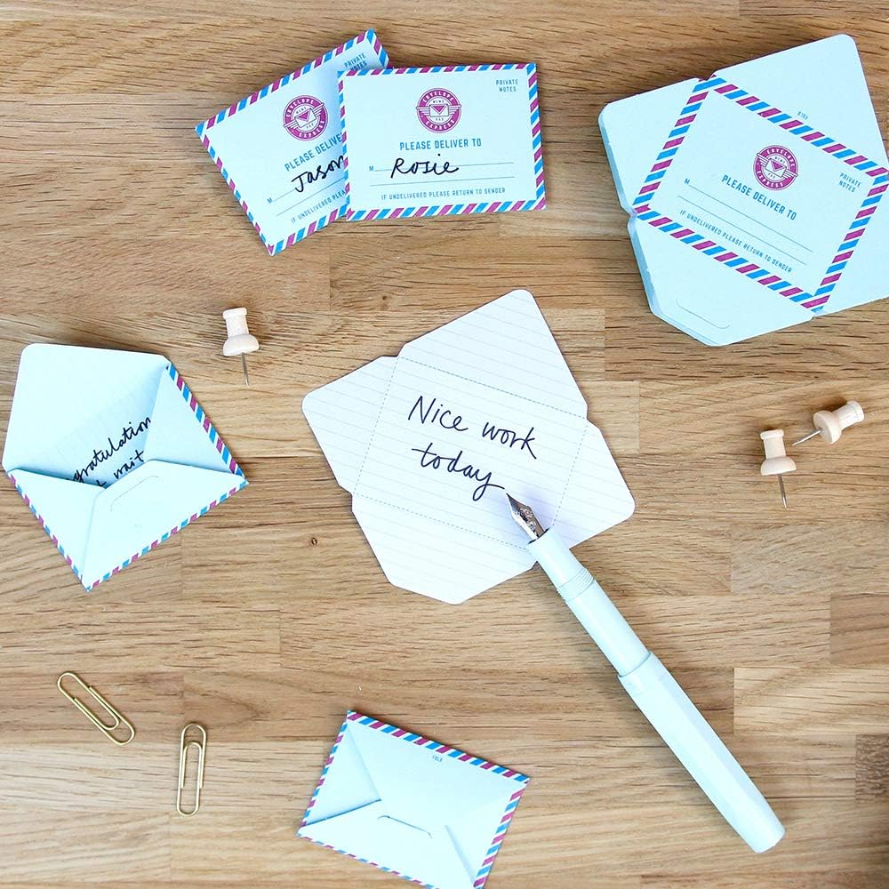 Suck UK Memo Pad | Mini tear-off Envelopes / Messages & Notes | Message Pad in Classic & Vintage Airmail Design - Image 3