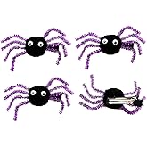 Spider Hair Clips for Women Girls, Spider Barrettes Hairpins Halloween Hair Accessories (Purple)