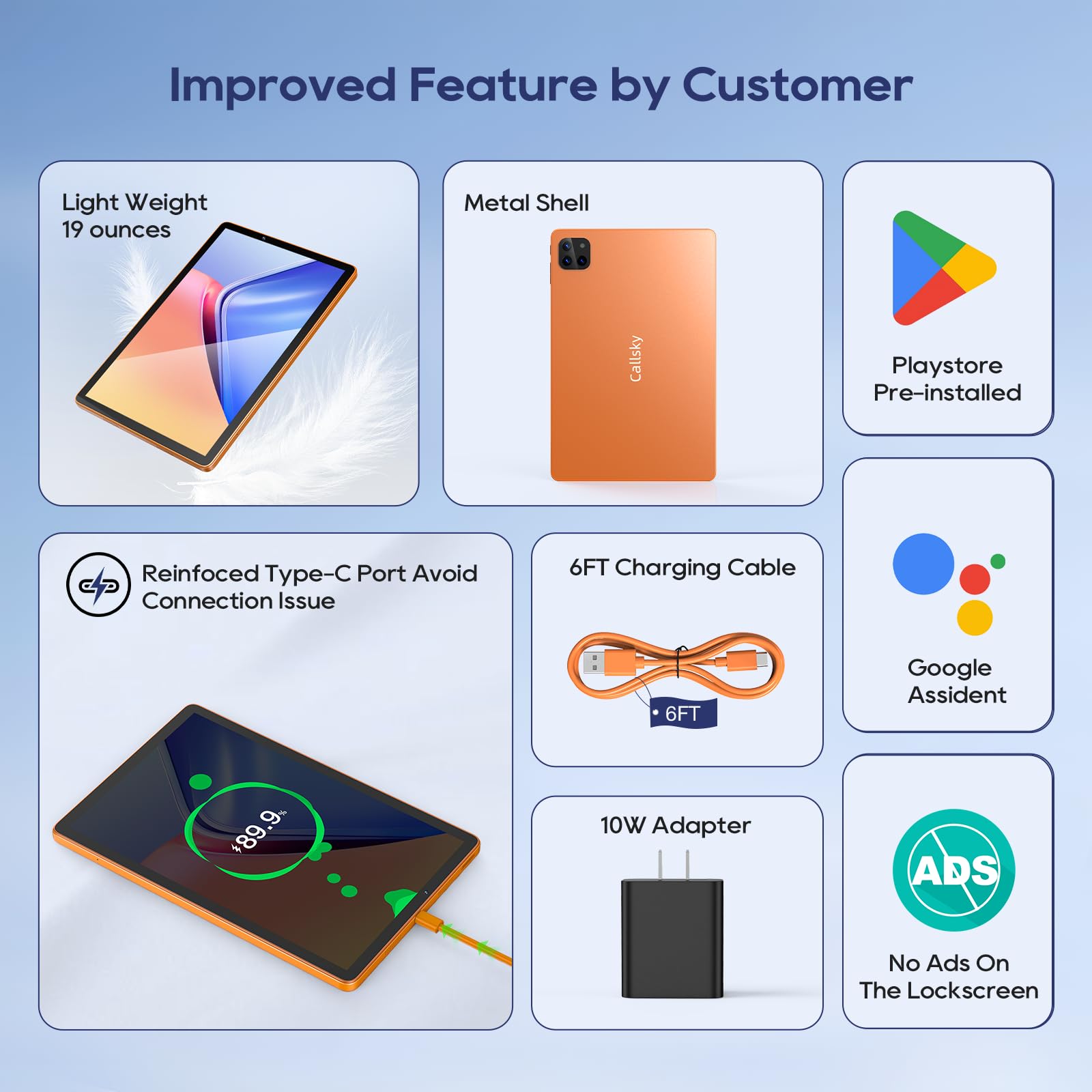Orange Tablet R14 Tablet Mua Callsky-Tab Android Tablets, 10.1