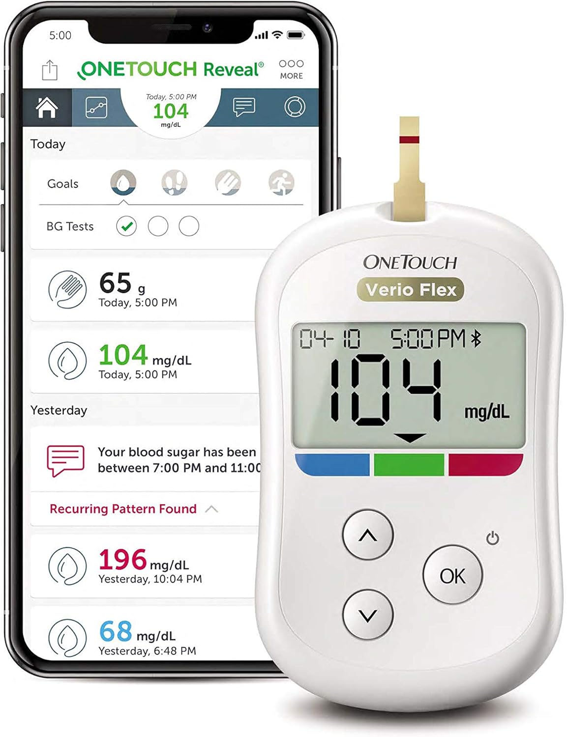 OneTouch Verio Flex Meter: Health & Personal Care