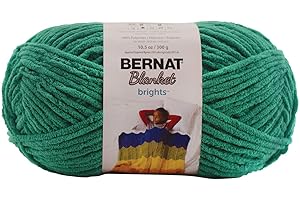 BERNAT BLANKET BRIGHTS YARN 300G 10.5 OZ, GOGO GREEN