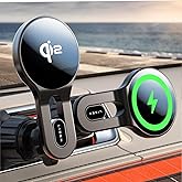 LISEN for Qi2 15W MagSafe Car Mount Charger, [15w Fast Charge&Safer] Magsafe Car Charger, Vent Magnetic Wireless, Vent Phone Mount Fits iPhone 16 Pro Max Plus 15/14/13 Mini, 17 Strong Magnets