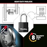 Master Lock Heavy Duty Padlock Security Level 8 Outdoor Keyed Laminated Steel view 3