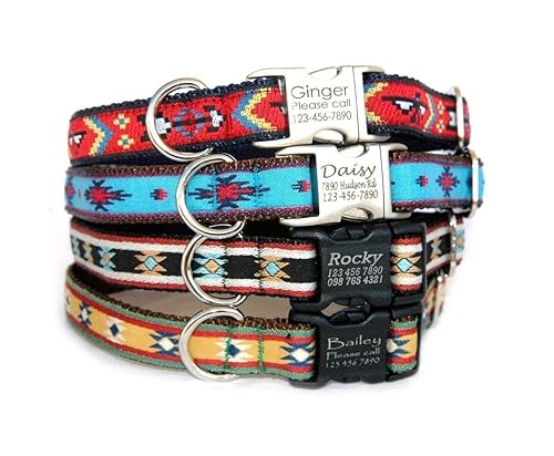 native american leather dog collars