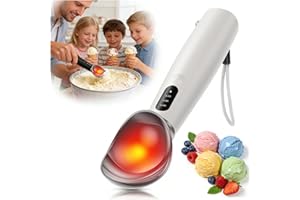 Heated Ice Cream Scoop with On/Off Switch, Electric Ice Cream Scooper for Hardened Ice Cream, Gelato, Sorbet, Melon, Waterpro