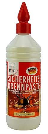 STYX Ambiente Sicherheitsbrennpaste Brenngel 1000 ml! Hergestellt aus ausschließlich nachwachsenden Rohstoffen und Bio-Alkoho