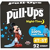 Pull-Ups Boys' Night-Time Potty Training Pants, Size 4T-5T Overnight Training Underwear (38-50 lbs), 92 Ct
