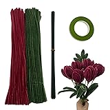 Swpohrat 200 Pieces Craft Pipe Cleaners Flower