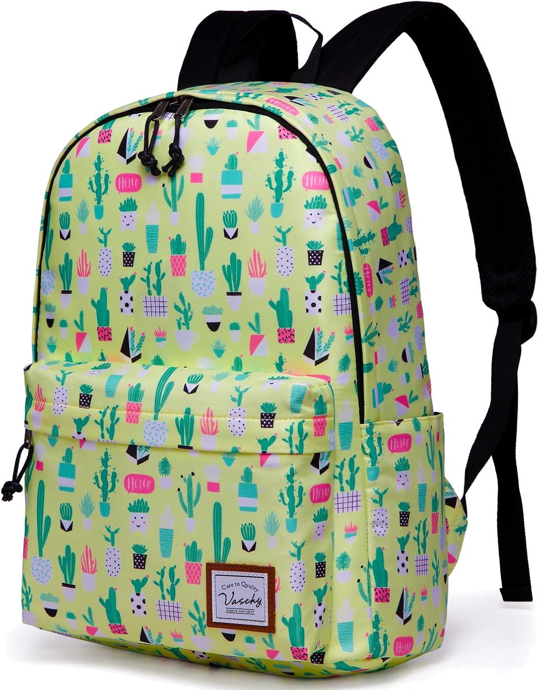 School Backpack for Girls,VASCHY Water Resistant Durable Casual Schoolbag Bookbag for Middle School Students