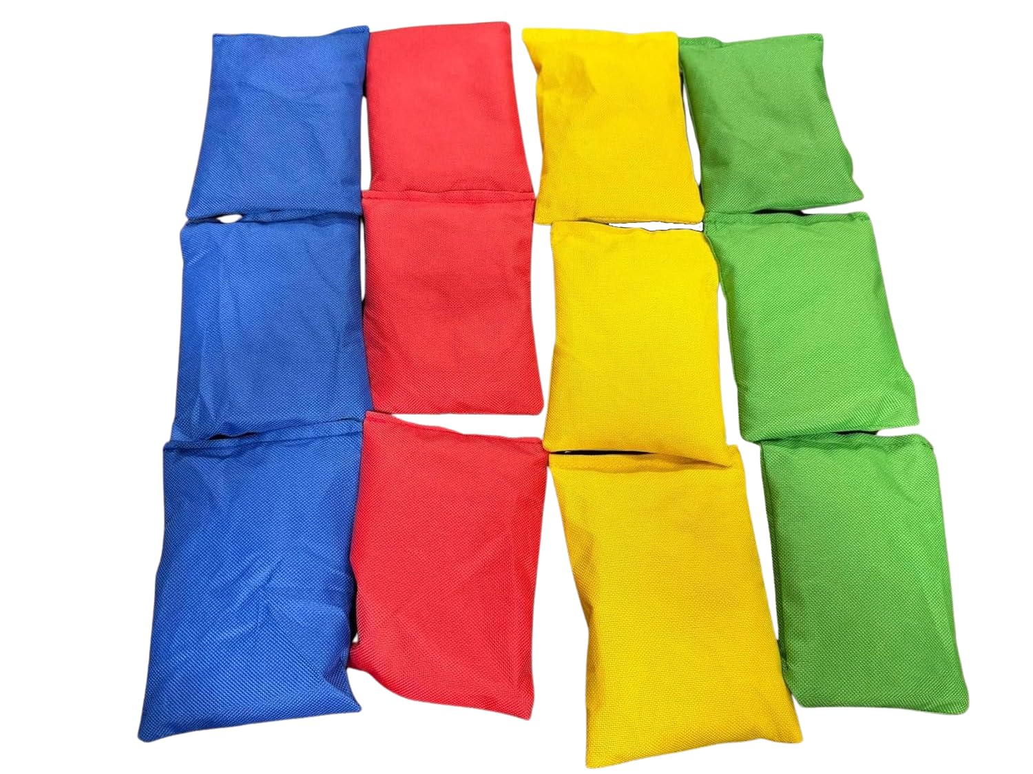 Vertent Throwing Bean Bags (Set of 12) - 4 Colours (Red, Green, Blue, Yellow)