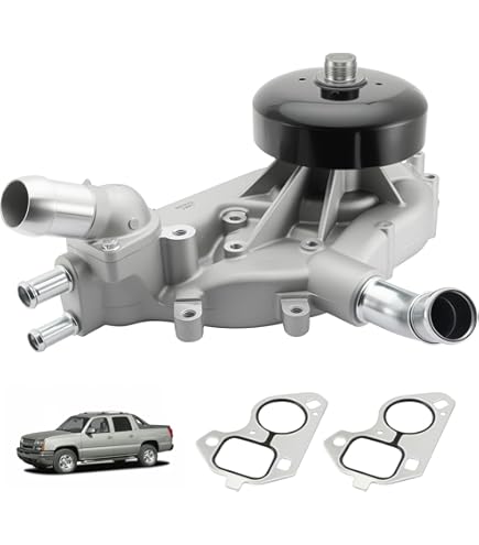 AUQDD AW6009 Water Pump Kit W/Gasket Fit For (Engine 4.8L/5.3L/6.0L/6.2L) 07-14 Cadillac Escalade/Chevy Avalanche Colorado Express Suburban Silverado 1500 Tahoe/GMC Canyon Envoy Sierra Savana Yukon, Water Pumps - Canada