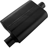 Flowmaster 40 Series Chambered Muffler &ndash; 2.50" Offset In / 2.50" Center Out | Original 40 Series, aggressive sound, 16-gauge aluminized steel, for muscle cars, street rods, trucks, and SUVs (42541)
