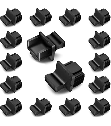 Xiatiaosann 100 Pièces Capuchons RJ45 Silicone Anti-Poussière - Protecteurs Ports Ethernet Cat5e Cat6 Cat7
